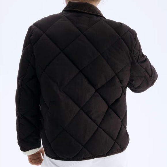 H&M Dark Brown Quilted Jacket - Picture 3 of 7